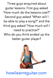 What questions do successful guitar students ask?
