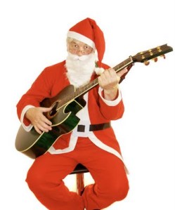 bigstockphoto_Santa_Guitar_888576